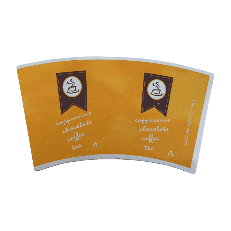 8.25 oz Papirkopper Råmaterialer PE Coated Paper Cup fan